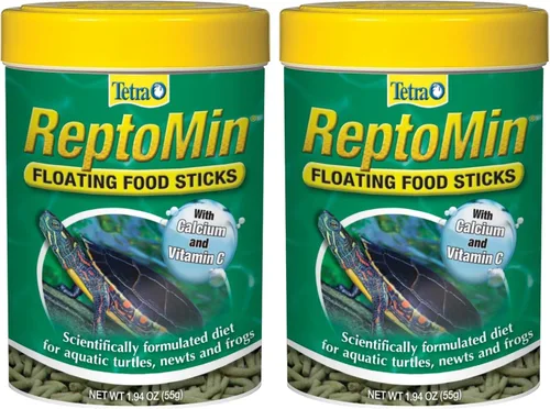 Vista 17 de Tetra ReptoMin Palitos de Comida Flotantes, Alimento para Tortugas Acuáticas, Tritones y Ranas, 1.94 oz