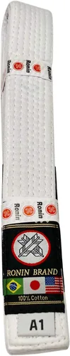Vista 2 de Ronin BJJ Gi Belt Cinturón de Jiu Jitsu brasileño Tela de poliésteralgodón
