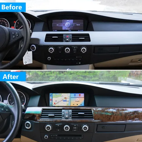 Vista 2 de PEMP Pantalla Linux de 8.8 pulgadas para BMW E60 E90 CCC con cable e inalámbrico CarPlay Retrofit Android Auto Display Mirror Link Car Radio