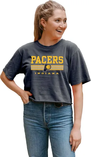 Vista 9 de Blue 84 Camiseta corta de la NBA para mujer, con licencia oficial de la NBA, color del