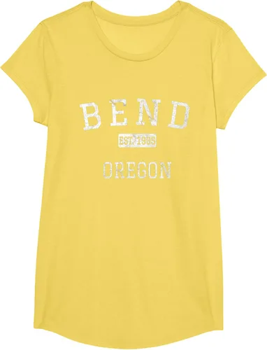 Vista 59 de Bend Oregon OR Camiseta vintage, Negro