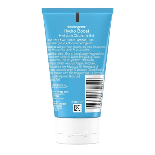 Vista 8 de Neutrogena Hydro Boost - Gel de agua hidratante facial diario con ácido hialurónico, 1.7 onzas líquidas, gel limpiador facial hidratante Hydro Boost