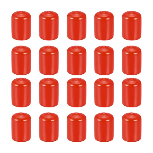 Vista 17 de DMiotech Paquete de 20 protectores de rosca de tornillo negros de identificación de 0.079 pulgadas (0.079 in), tapas de goma para pernos