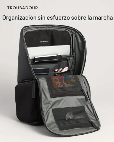 Vista 3 de Mochila Troubadour Pioneer 3.0, Negro, Moderno