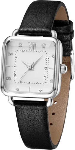 Vista 7 de TIME100 - Reloj de pulsera para mujer, impermeable, delgado, minimalista, casual, simple, de cuarzo, analógico