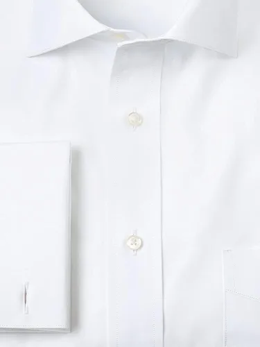 Vista 3 de Paul Fredrick Camisa de vestir de algodón de 2 capas con cuello recortado para hombre
