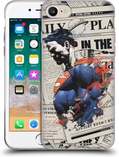 Vista 34 de Head Case Designs Officially Licensed Superman DC Comics Collage 80th Anniversary Gel Case [Military Grade Protection] Compatible with Apple iPhone