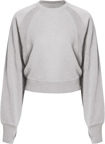 Vista 121 de MixMatchy Sudadera básica suave y cómoda de forro polar con cuello redondo para mujer