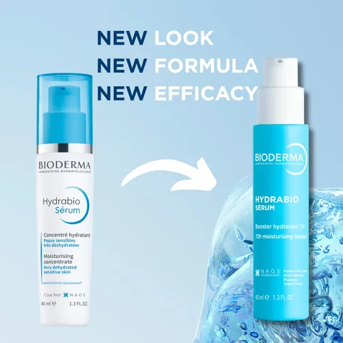 Vista 2 de Bioderma - Suero de hidratación - Hydrabio - Potenciador de hidratación - Sensación hidratante - Suero hidratante facial para pieles sensibles