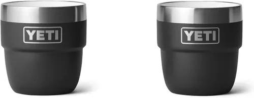 Vista 23 de YETI Rambler - Vaso apilable de 4 onzas, acero inoxidable, taza de café/espresso aislada al vacío, 2 unidades Blanco