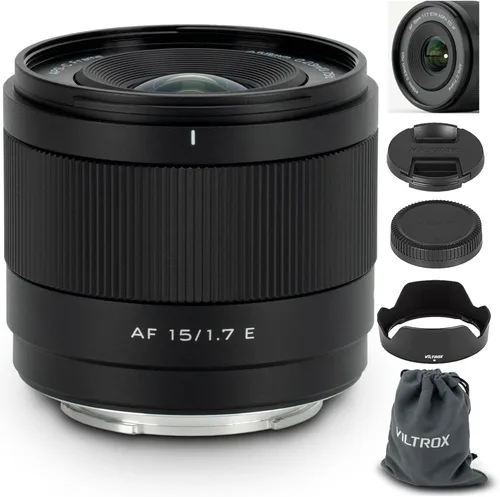 Vista 19 de VILTROX 9mm F2.8 lente E-Mount APS-C para Sony, lente Prime ultra gran angular con enfoque automático para cámaras Sony E-Mount FX30 ZV-E10 ZV-E10II