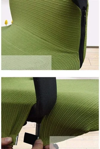 Vista 3 de Funda para silla de oficina con elástico extraíble y elástico para silla de oficina, funda de asiento elástica y elástica, funda universal