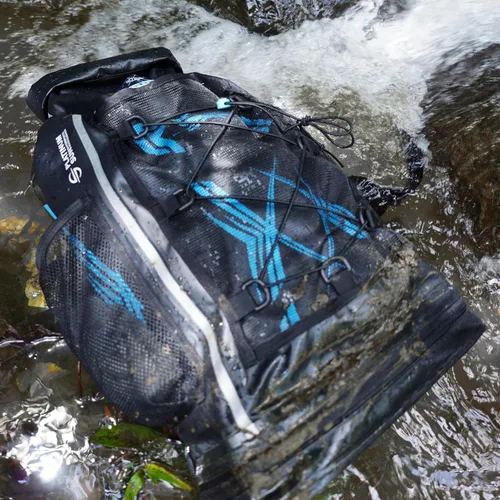 Vista 5 de Platinum Sun Dry Bag - Mochila impermeable de 40 L, resistente bolsa de playa enrollable con compartimento para cosas sucias para viajes