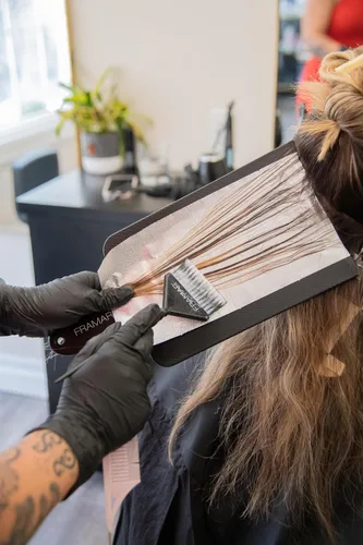 Vista 9 de FRAMAR Tabla de balayage extra grande – Superficie extra grande para reflejos, tablero de resaltado, tablero de aluminio, suministros de peluquería