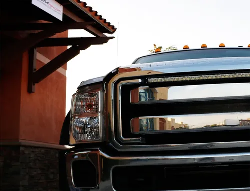 Vista 7 de iJDMTOY Kit de barra de luz LED de 30 pulgadas de montaje en rejilla superior compatible con Ford F250 F350 Super Duty 2011-2016, incluye (1) barra