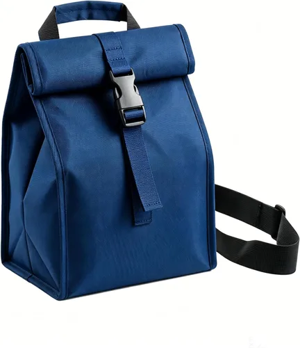 Vista 8 de ZM-YOUTOO Lonchera aislada plegable – Bolsa de almuerzo ligera y portátil con correa de hombro ajustable para hombres, mujeres, oficina, trabajo