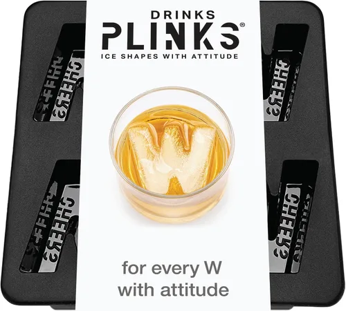 Vista 30 de DrinksPlinks Molde de Cubitos de Hielo de la Letra S - Molde de Cubitos de Hielo de Silicona Personalizado para Whisky – Molde Personalizado