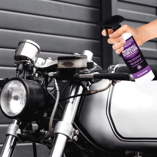Vista 2 de CycleMagic - Limpiador y acondicionador de motocicleta Clean and Shine para motocicleta, limpiador de cromo, limpiador de cuero, pintura, elimina