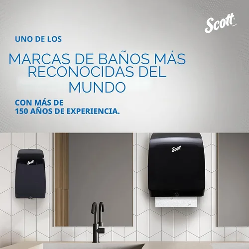 Vista 11 de Scott Professional - Rollos de papel toalla de alta capacidad, a granel (02001), de papel duro enrollado, diseño elevado, bolsillos de absorción