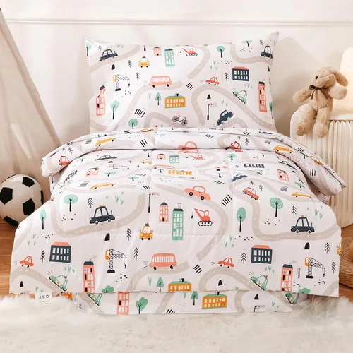 Vista 9 de JSD Juego de ropa de cama infantil de avión
