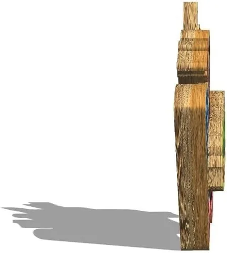 Vista 2 de Imán de Sacramento de los E.E.U.U. Imán del refrigerador de madera 3D hitos de viaje coleccionable recuerdos decoración hecho a mano 2