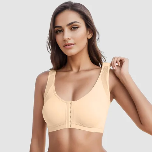 Vista 3 de Sports Bra Large Bust Bras for Women No Underwire Full Coverage Top Tanks for Gym Stud Bra Strapless Push Up Bras for