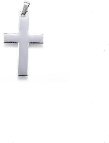 Vista 7 de Colgantes de cruz para hacer joyas, Plata esterlina Ante sintético, Acero inoxidable
