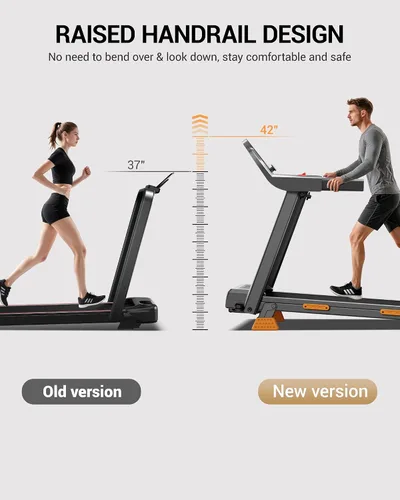 Vista 9 de LONTEK 18% Incline Treadmills for Home with Handle Bar