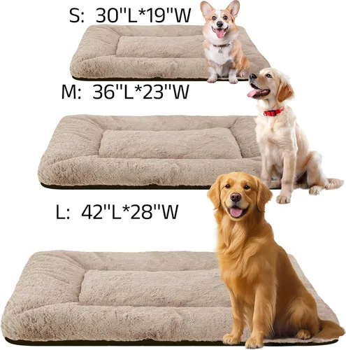 Vista 4 de Tapete de cama lavable para perros medianos y medianos, comodidad para todas las estaciones con franela ultrasuave y soporte resistente
