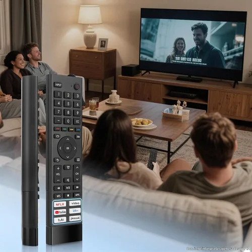 Vista 7 de Repuesto para control remoto Hisense Smart TV Universal para televisores inteligentes Android Hisense 4K UHD (no para Fire y Roku TV)