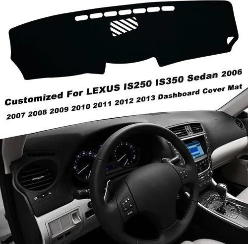 Vista 3 de Cubierta de Alfombrilla para Salpicadero Protección Interior del Tablero Compatible con Lexus IS250 IS350 Sedan 2006-2013 Cubierta Protectora
