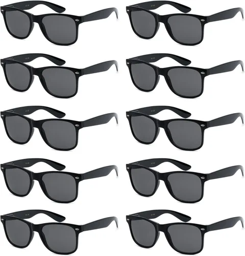 Vista 11 de Paquete de 10 lentes de sol a granel con protección UV para Bandera Americana Humo
