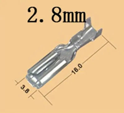 Vista 2 de 20 unidslote 2 Pin Arcade Button Cables Terminales Tamaño 0.110'' (0.110 in) Compatible con codificador USB Arcade Zero Delay SANWA Arcade