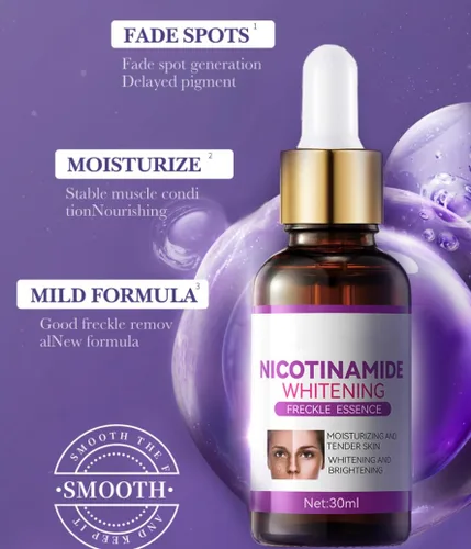 Vista 2 de Crema para Manchas Oscuras en La Cara, Esencia de manchas oscuras en la cara, 30ML Vitamina C & E Suero hidratante facial para mujer (1 unidad)