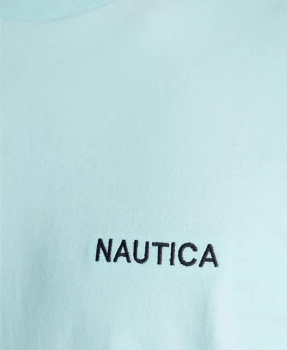 Vista 5 de Nautica - Camiseta de manga corta lisa y cuello redondo