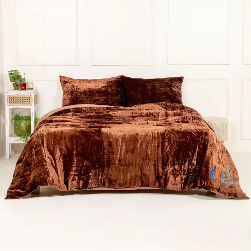 Vista 7 de Funda de edredón de terciopelo sólido ultra-luxe, ropa de cama boho UO, funda de colcha Donna, juego de edredón de 3 piezas, juego de cama de Aqua