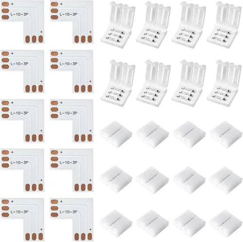 Vista 11 de JACKYLED Conectores de tira LED de 2 pines de 0.394 in para tiras de luces