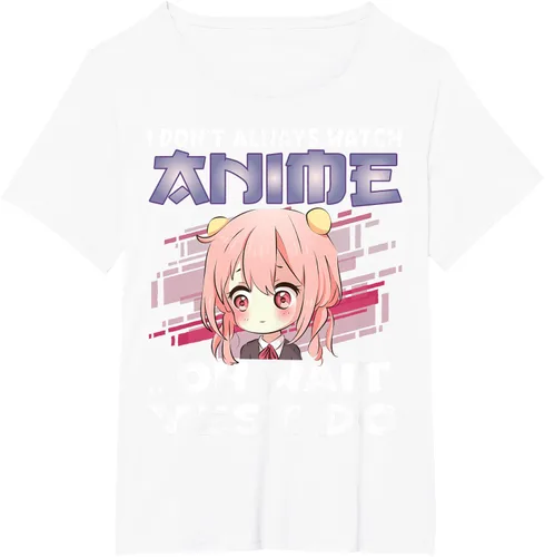 Vista 78 de Ver camiseta japonesa de anime con estampado de anime Girl, Negro, S