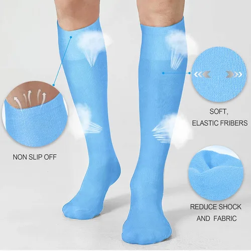 Vista 4 de XZQTIVE Conjunto combinado de calcetines de béisbol y softbol y cinturón de béisbol y sóftbol, calcetines de fútbol hasta la rodilla para niños