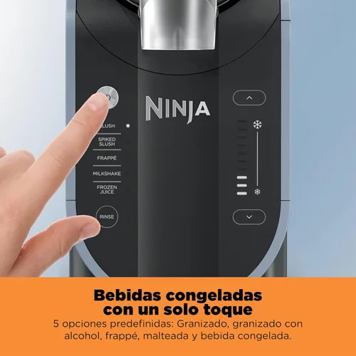 Vista 3 de Ninja SLUSHi FS301LAA FS301LAA - Máquina para hacer bebidas congeladas y granitos con tecnología RapidChill, 2.6 L (88 oz), 5 programas automáticos