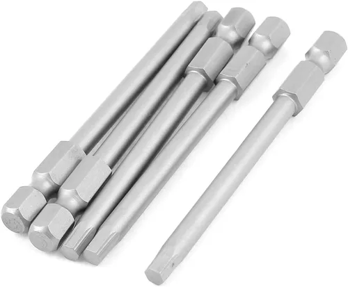 Vista 9 de uxcell 1/4 pulgada vástago hexagonal 0.050 in cabeza hexagonal destornillador magnético puntas 5pcs