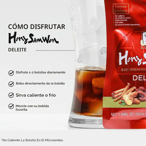 Vista 6 de JUNG KWAN JANG Hong Sam Won Delight Té de ginseng rojo bebida herbaria 30