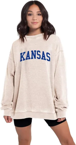 Vista 10 de chicka-d NCAA Campus Crew para mujer