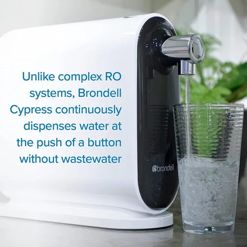 Vista 7 de Brondell H630 Sistema de filtro de agua de encimera Cypress para fregaderos de cocina, sistema de filtración de tres etapas y dispensador se conecta