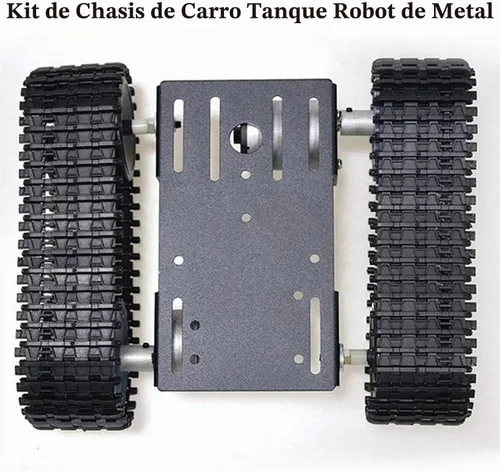 Vista 7 de SmaringWing Kit profesional de plataforma de coche con 2 motores de CC de alto par, modelo eduaccional Caterpillar Robotic Crawler Sciences