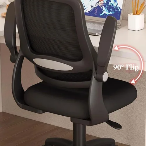 Vista 6 de High Back Desk Chair,Ergonomic Office Chair,Mesh Desk Lumbar Support Computer Chair with Wheels and Flip-up Arms,Swivel Task Adjustable Height Home