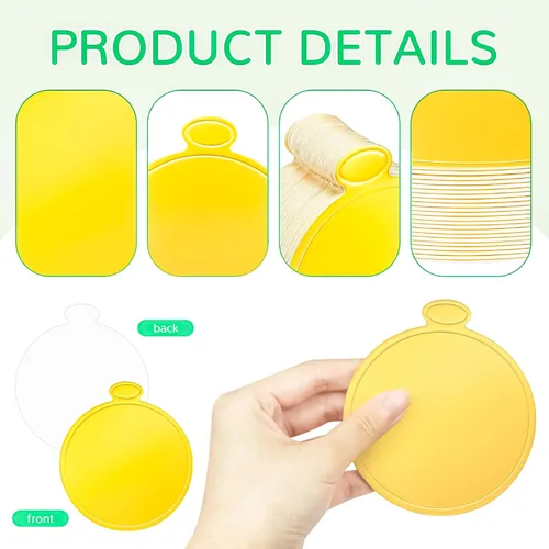 Vista 3 de 50 piezas de mini tablas de pastel, 8,9 cm, doradas, redondas, base circular de cartón para pastel, mini tabla circular de postre, pequeñas placas