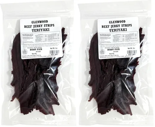 Vista 10 de Glenwood Beef Jerky tierna - Tiras de carne seca de res de 6 onzas (6 onzas, original)