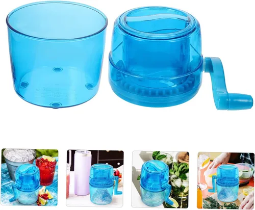 Vista 6 de DOITOOL Trituradora de hielo de mano Pequeña máquina de helado instantáneo Máquina de hielo Máquina de hielo Crashers Máquina de hielo Máquina