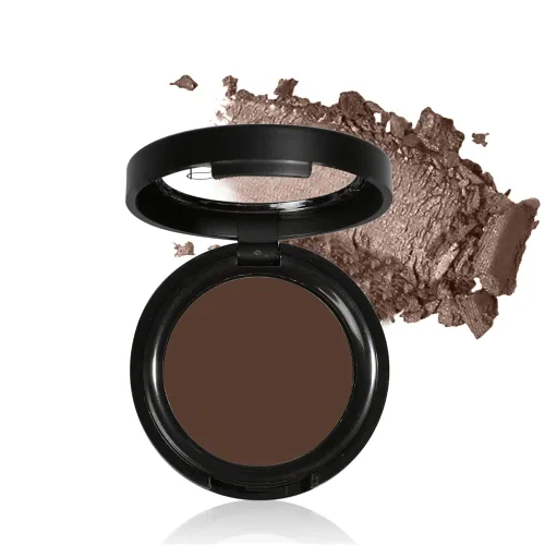 Vista 9 de Mysense Sombra de ojos negra mate sola,Sombra de ojos de polvo fino prensado,Maquillaje de ojo negro de larga duración de alto pigmento para día